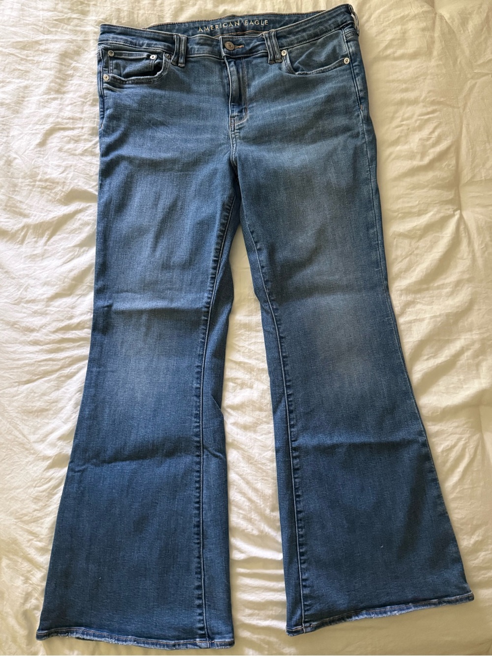 American Eagle Outfitters Dark Blue Flared Jeans